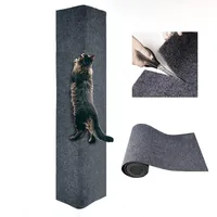 MIAOGE®[200cmx40cm] Selbstklebend Kratzteppich Katze Wand,Kratzmatte Katze,Kratzbretter Katze Wand,Kratzbrett Katzen,Katzen Kratzwand,Katzenkratzbretter(Dunkelgrau, 1 Stück)