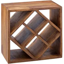 KADIMA DESIGN Weinregal 40 x 40 x 25 cm Braun
