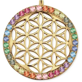Engelsrufer Kette mit Anhänger Lebensblume Gold / bunt
