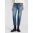 Herrlicher 5-Pocket-Jeans "Breezy Cropped Denim", Damen, Gr. 29, N-Gr, happy blau, Denim/Jeans, Obermaterial: 99% Baumwolle, 1% Elasthan, straight fit 7/8-Länge, Jeans 5-Pocket-Jeans, Straight Fit