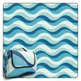 COVACURE Picknickdecke 200x200 cm XXL – Wasserdicht, Sandfrei & Waschbar – Isolierte Stranddecke für Outdoor, Camping, Park & Picknick – Faltbar & Leicht