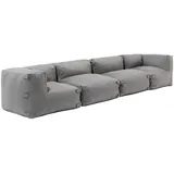 Oviala Gartensofa, modular, 4-Sitzer, grau
