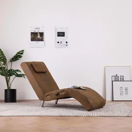 vidaXL Chaiselongue Loungesessel braun