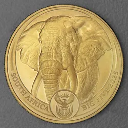 Goldmünze 1oz Elefant 2025 Big Five (Südafrika)