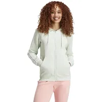 Adidas Damen Essentials 3-Streifen Kapuzenjacke IY1730 - Linen Green, XS