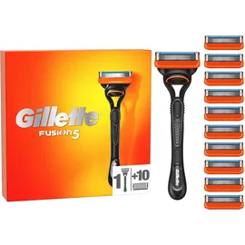 Gillette Fusion 5 Nassrasierer Herren, Rasierer + 11 Rasierklingen mit 5-fach Klinge