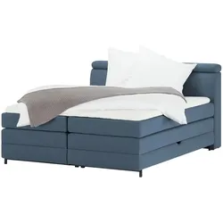 switch Boxspringbett  Kay , blau , Maße (cm): B: 163 H: 108