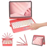 FUWANG Tastatur Hülle für iPad A16 Hülle mit Tastatur iPad Hülle mit Tastatur 11 Hülle mit Tastatur für 10 & 11 Generation (2022/2025), mit Bluetooth Tastatur und Multi Touch Touchpad 360° Drehbar
