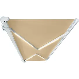 Home Deluxe LED Vollkassettenmarkise Elos V2 585 x 300 cm sand