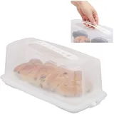 Relaxdays Kuchen-Transportbox für Kastenform 37,0 x 16,0 cm