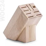 Klassischer UNIVERSAL MESSERBLOCK aus Holz ohne Messer unbestückt Füße