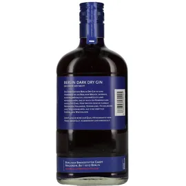 Berliner Brandstifter Berlin DARK Dry Gin Edition 1. 2025 43,3% vol 0,7 l