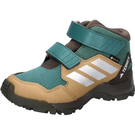adidas Unisex Kinder Terrex Skychaser Mid Gore-Tex Hiking Kids Shoes, Preloved Teal/Matte Silver/Cardboard, 31 EU