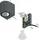 ledscom.de Wandleuchte ALSE Downlight Aluminium 8,0 cm inkl. GU10 LED 450lm anthrazit
