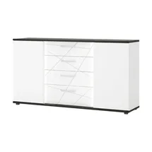 Möbel Kraft Sideboard 161 x 87 x 40 cm Weiß
