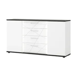 Möbel Kraft Sideboard 161 x 87 x 40 cm Weiß