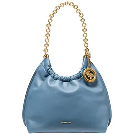 Michael Kors Indie Small Schultertasche Leder Blue