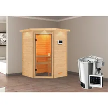Karibu Antonia inkl. 3,6 kW Plug&Play Bio-Kombiofen inkl. Steuergerät Easy