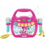 Lexibook Minnie Mouse Bluetooth Lautsprecher mit Lichteffekte und Mikrofonen, Batterie wiederaufladbar