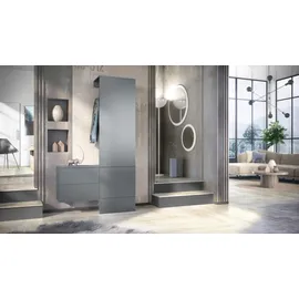Vladon Carlton Garderobe 105 x 193 x 35 cm grau
