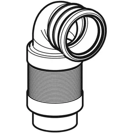 Geberit GE PE Anschlussbogen 90Gr für Wand-WC ausziehbar d90/90 Abgangsbogen