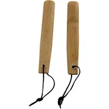 Psxixjsm 2Pcs Schuhlöffel Holz 23 cm, Praktischer Schuhlöffel mit Aufhängeband robustes Design für einfaches Anziehen von Schuhen, Universeller Schuhanzieher komfortabel für jedes Alter