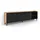 SKRAUT HOME Lowboard 207x61 cm Schwarz Eiche Holzwerkstoff