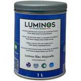 Luminos LUM1102 - BLEU MAJORELLE - Holzlasur Außen - Biopolymer-Wasserbasis Lasur für Holz, UV-Schutz und Wetterfest - Blau Majorelle 1L