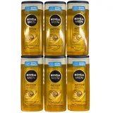 NIVEA MEN Active Energy Duschgel (250 ml), pH-hautneutrale Pflegedusche mit 24h Frische-Effekt, Männer Duschgel mit Koffein für Körper, Gesicht und Haar