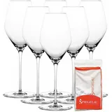 Spiegelau Hi-Lite Champagnerglas 347 ml 6er Set + Poliertuch