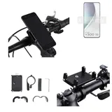 K-S-Trade Smartphone-Halterung für Vivo Y300 5G India, (Handyhalterung das Fahrrad Halter Lenkstange Fahrradhalterung) schwarz