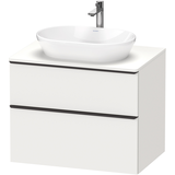 Duravit D-Neo Konsole mit Waschtischunterschrank mit 2 Auszügen und 1 Ausschnitt, DE496701818