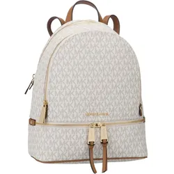 Michael Kors Rucksack / Backpack Rhea Zip Medium Backpack MK Signature Rucksäcke   Weiss Damen 