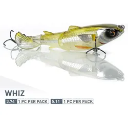 Wobbler - Drunken Mullet – 13cm – Whiz khaki|silber NO SIZE