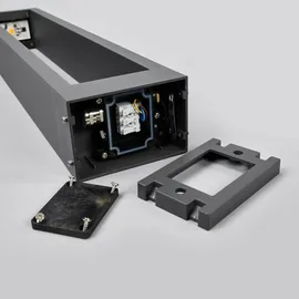 LUCANDE LED-Wegelampe Jupp, 60 cm, Außenleuchte IP54 - Schwarz