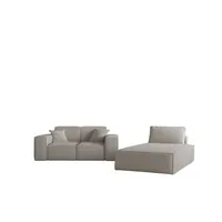Fun Möbel Sofa Set 2-teilig Sezlong und Sofa 2-Sitzer