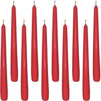 Gastro Spitzkerze 23,5 x 245 mm rot 10 St.