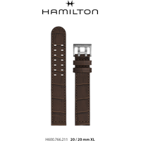 Hamilton  Khaki Aviation Band-set Leder Braun-20/20-xl H690.766.211