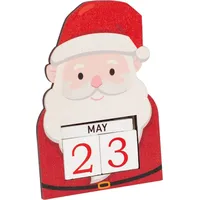 Weihnachts-Adventskalender-Ornamente aus Holz, Weihnachtsmann, Schneemann, Haus, Countdown-Kalender, Dekoration für Schlafzimmer, Wohnzimmer, Gart...