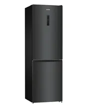 Gorenje NRK619C61 Kühl-Gefrierkombination (300 l, 1850 mm hoch, Schwarz)