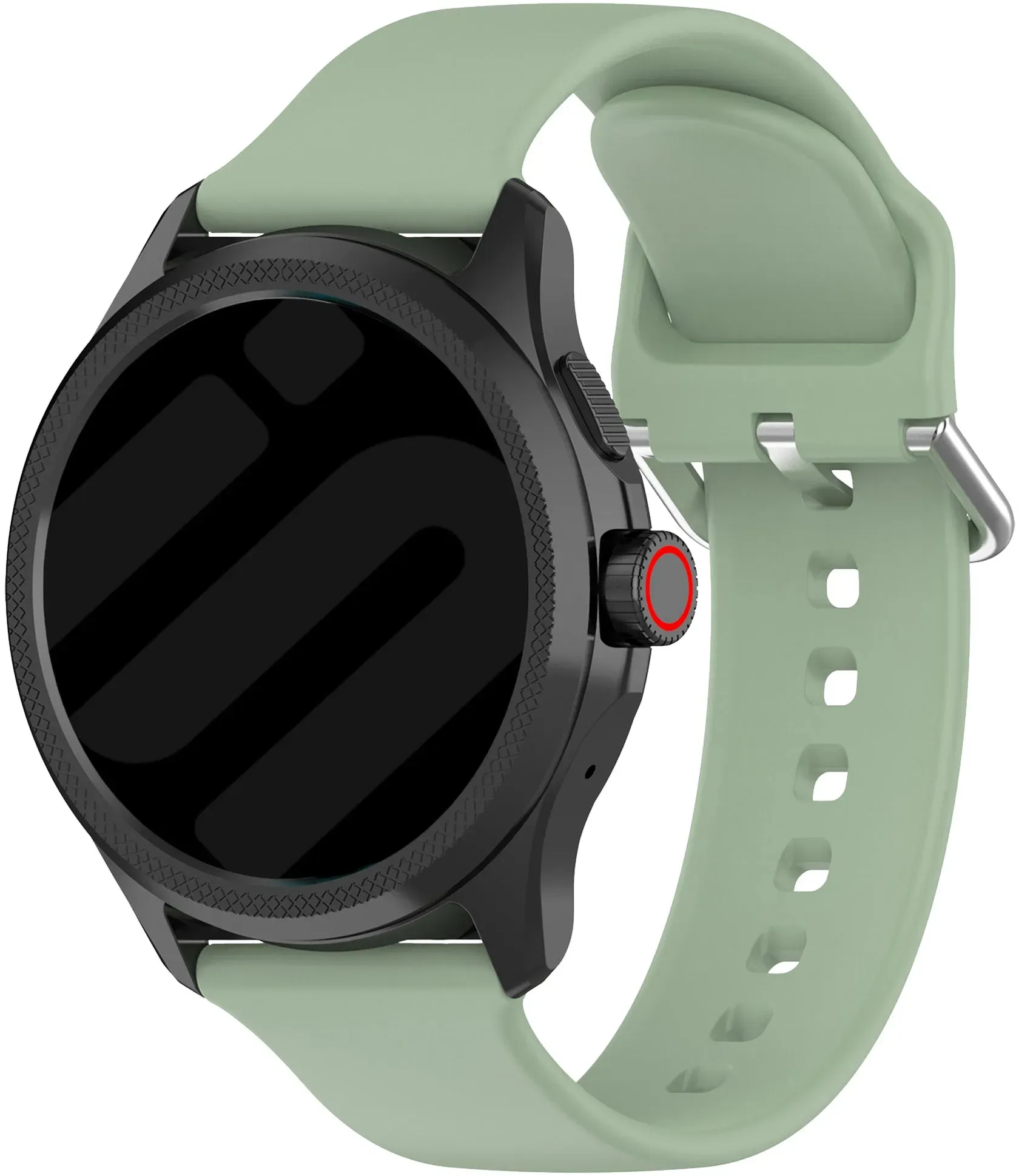 Strap-it Mobvoi TicWatch Pro 5 Enduro Armband Silikon für Mobvoi TicWatch Pro 5 Enduro - Grün - Schnallenverschluss