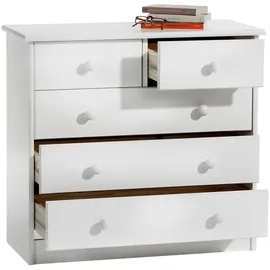 Idimex Kommode 79 x 74 x 35 cm Weiß