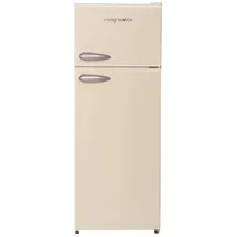 Respekta KS144VC Retro-Kühl-Gefrierkombination (213 l, 1450 mm hoch, Cream