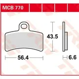 TRW Lucas TRW MCB770 Bremsbelagsatz