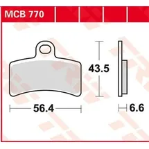 TRW Lucas TRW MCB770 Bremsbelagsatz