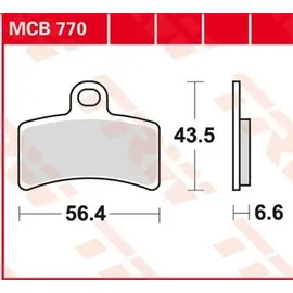 TRW Lucas TRW MCB770 Bremsbelagsatz