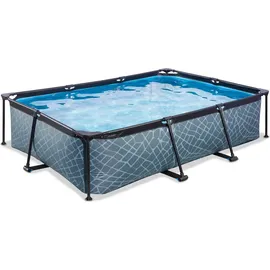 EXIT TOYS Stone Pool 300 x 200 x 65 cm inkl. Filterpumpe