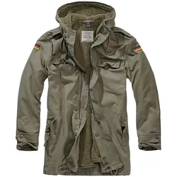 Brandit BW Parka with Flag oliv, Größe 46/S