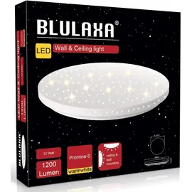 Blulaxa LED-Deckenleuchte Promina-S Sternenhimmel, 12 W, 1200 lm, 3000 K