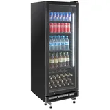 GastroHero Getränkekühlschrank GKSE230 GKSE230, 146.2 cm hoch, 53 cm breit schwarz